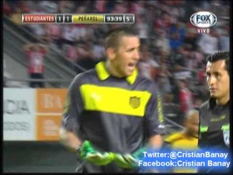 Estudiantes 2 Peñarol 1 (Relato Javier Maximo Goñi)  Copa Sudamericana 2014