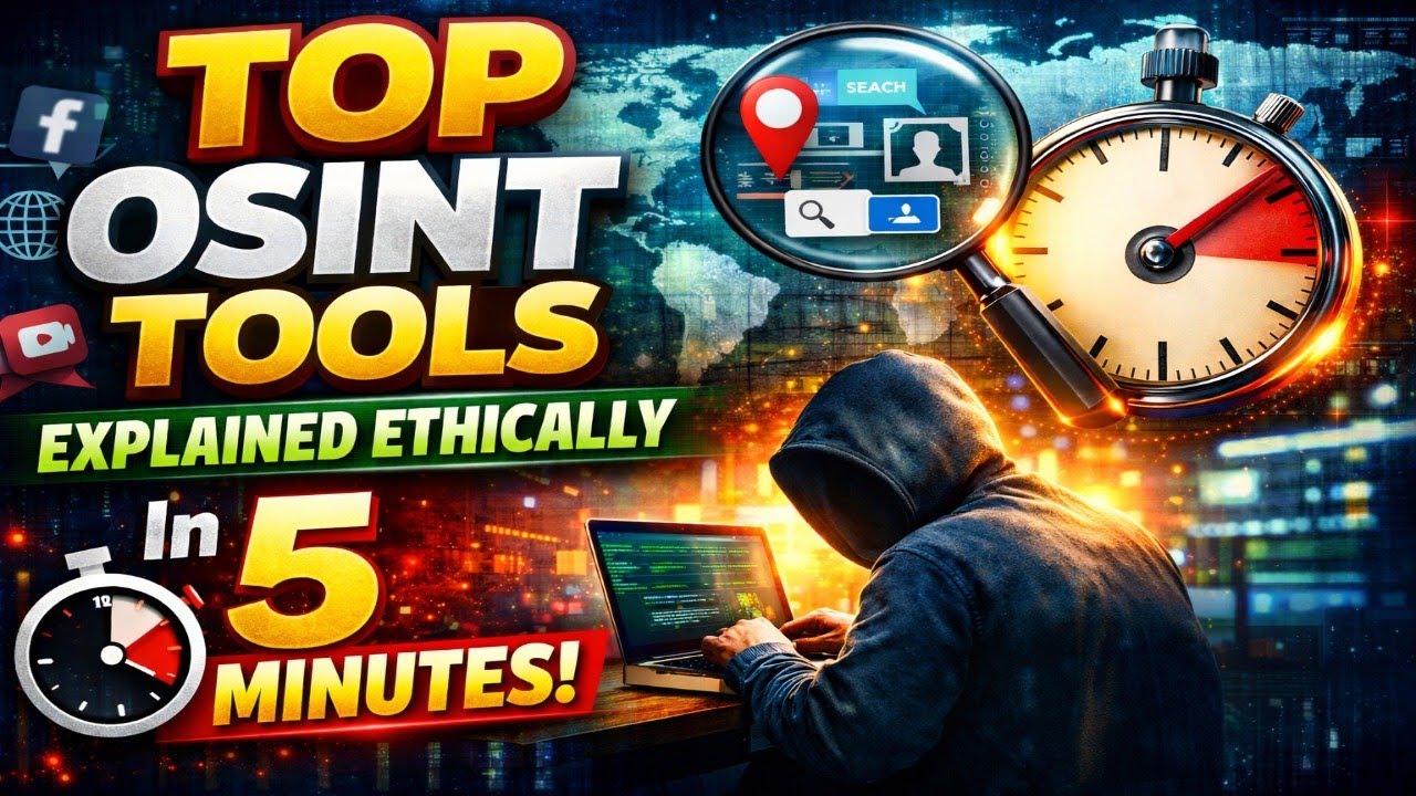 Top OSINT Tools Explained in 5 Minutes | Open-Source Intelligence for Beginners