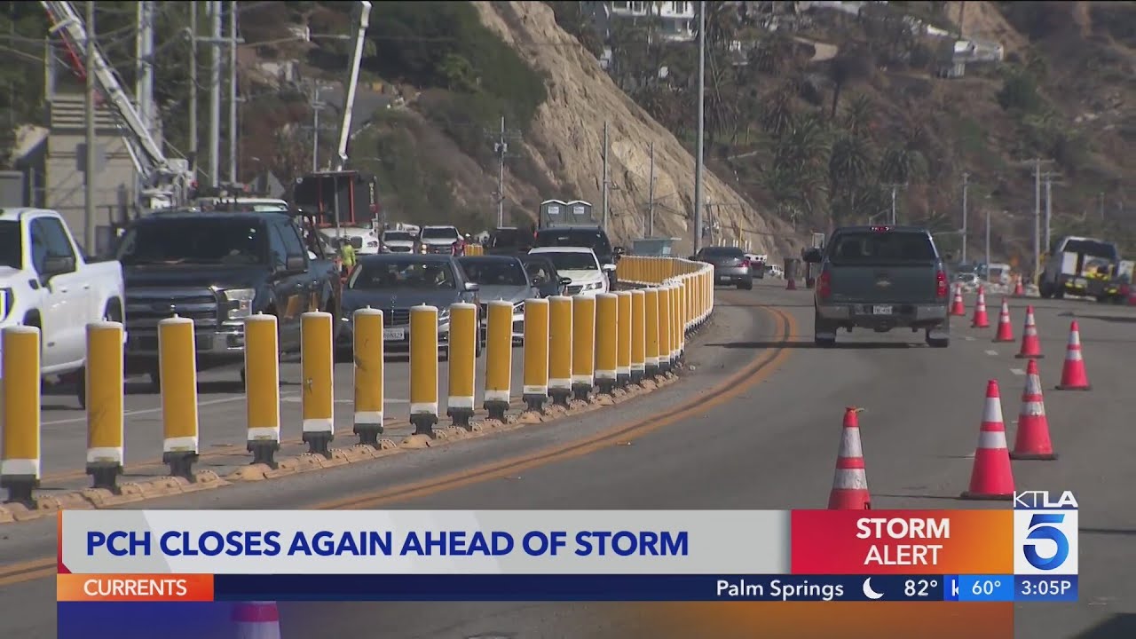 Pacific Coast Highway to close again ahead of incoming storm