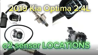 2016-2020(4th generation) Kia Optima 2.4L o2 sensor LOCATIONS