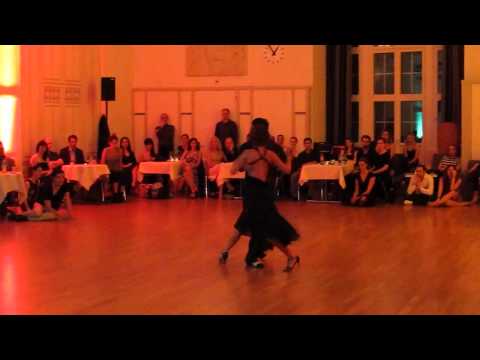  Mariano Frumboli  and  Juana Sepulveda  are  dancing  to  "  Rie Payaso  "  by  Juan D'Arienzo