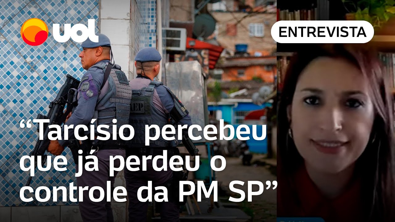 PM jogando pessoas de pontes mostra que Tarcísio perdeu controle de tropas, avalia Samira Bueno