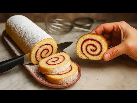 Biskuitrolle perfekt rollen – Grundrezept & Tipps für eine flexible Biskuitroulade | Mainii kocht