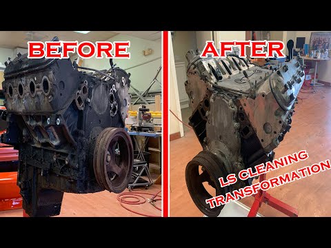 Pressure Washing Years of Filth off my junkyard LS