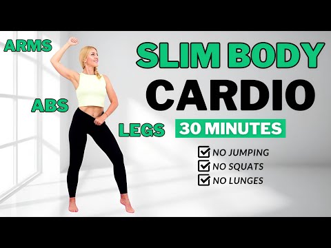 🔥Burn Arm + Leg + Belly Fat🔥30 Min Aerobics Workout🔥All Standing🔥No Squats/ No Lunges🔥No Repeat🔥