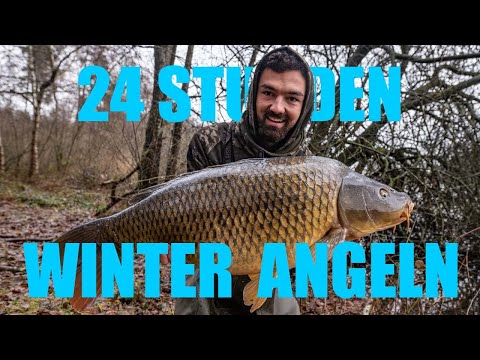 24 STUNDEN I Karpfenangeln im Winter ❄️