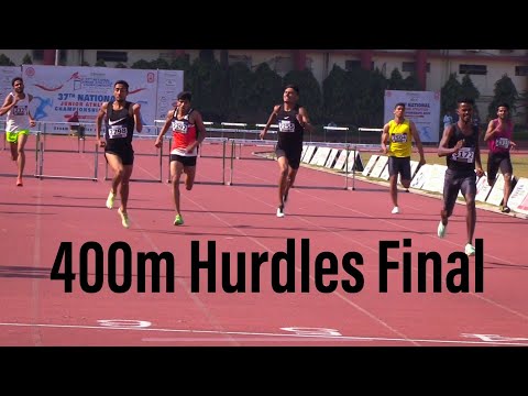 400M Hurdle Final U-20 Boys | 37th National junior athletics championship 2022