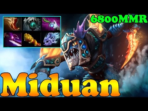 Dota 2 - Miduan 6800 MMR Plays Slark Vol 1 - Ranked Match Gameplay!