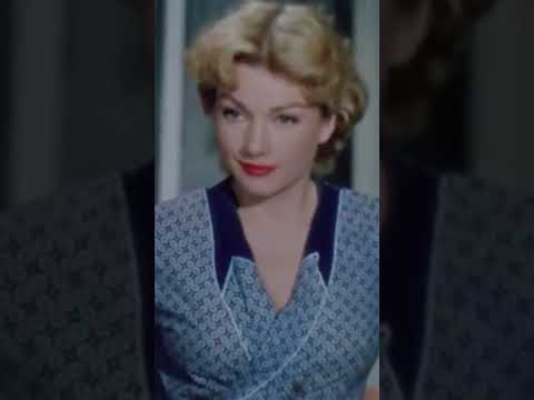 Memorable undressing scene, Carnival Story (1954) #classics #bestscenes #blonde