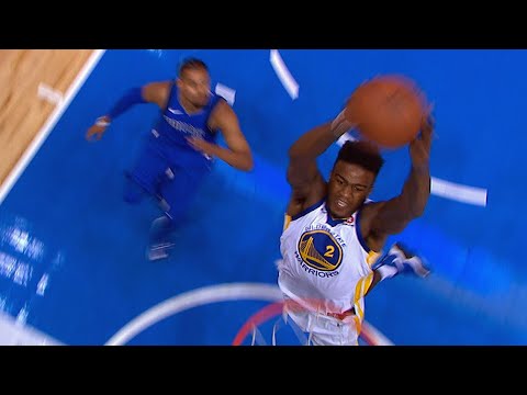 Dunk of the year?? Jordan Bell crazy off the glass self alley in game