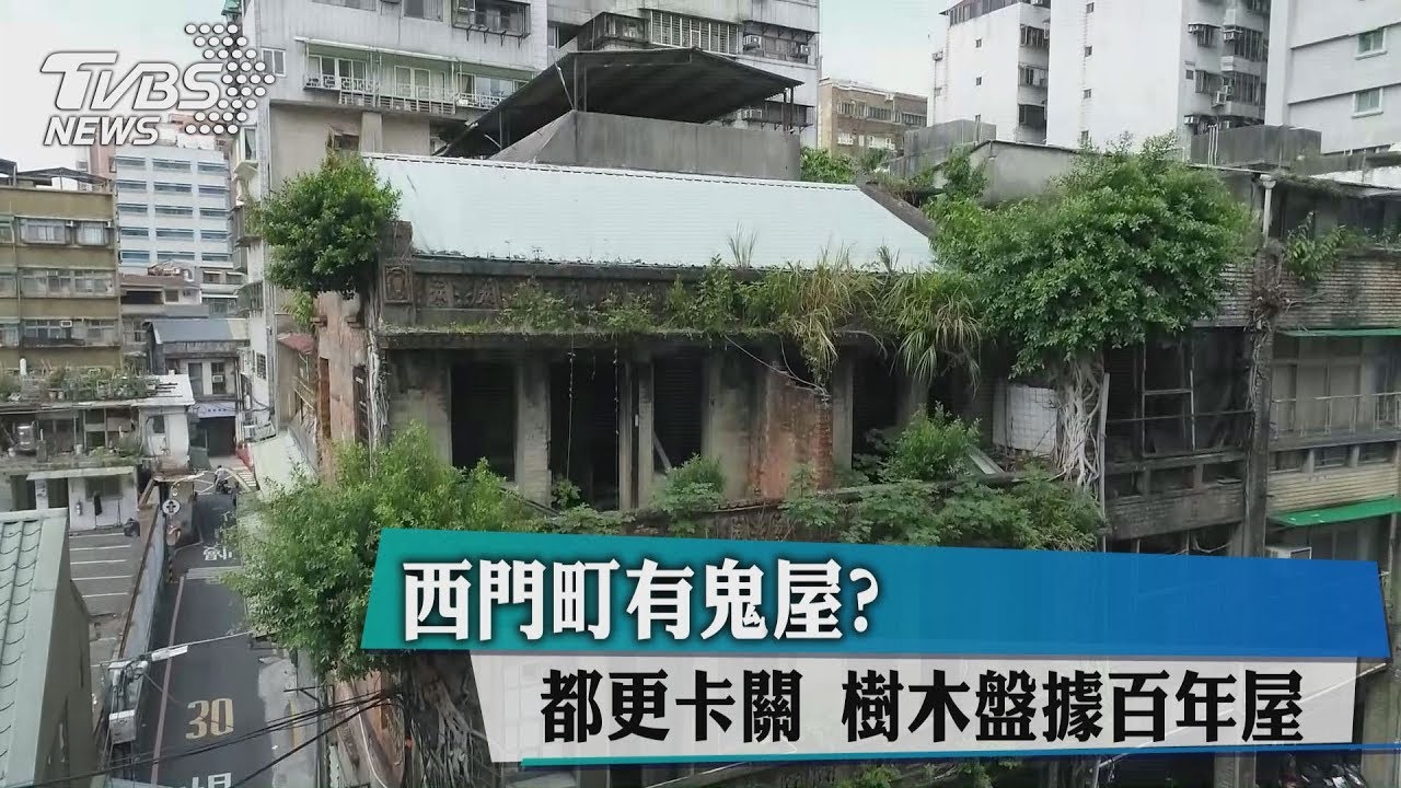 西門町有鬼屋？都更卡關　樹木盤據百年屋