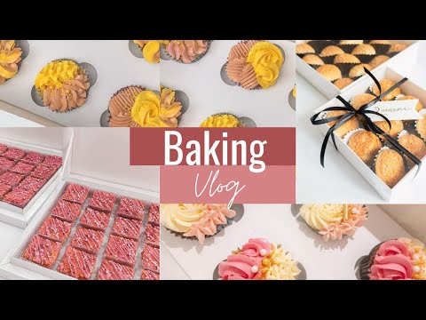 [ENG SUB] RELAXING BAKING VLOG | Cupcakes, Red Velvet, Mirror Glaze Cake, Brownie & Choux
