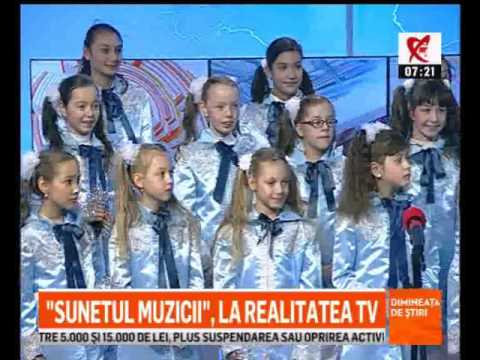 Corul de copii Sunetul Muzicii la Realitatea TV