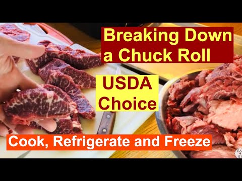 From home, how to break down a USDA Choice Chuck Roll...