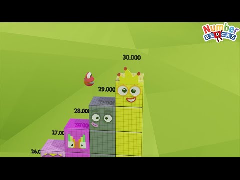 Looking for Numberblobs Jump Step Up from Numberblocks 1000 to 30,000 COLOURBLOCKS standing tall