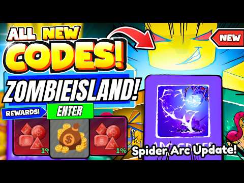 ARC SPIDER UPDATE* ALL WORKING CODES FOR ZOMBIE ISLAND IN JULY 2026! ROBLOX ZOMBIE ISLAND