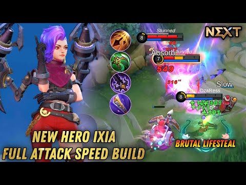Ixia Full Attack Speed Build Brutal Damage & Lifesteal - Mobile Legends Bang Bang
