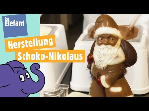 Wie wird ein Schokoladen-Nikolaus hergestellt? 🎅🍫| Der Elefant | WDR
