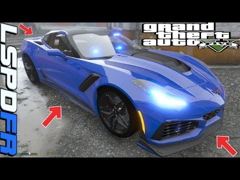 GTA 5 Live PD - Unmarked ZR1 Corvette - Los Santos Police Department - LSPDFR