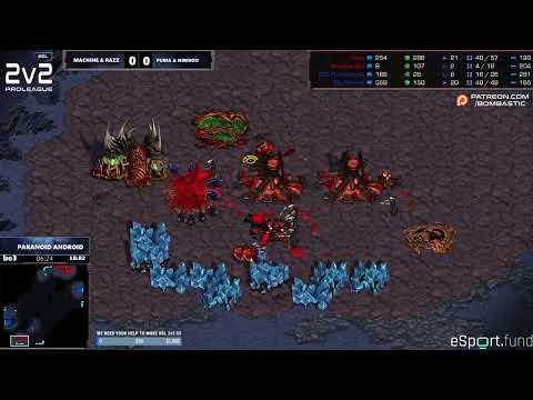 BSL 2v2 S2 - Day 5 - Machine & Razz vs Puma & Nimrod - StarCraft 1 Remastered