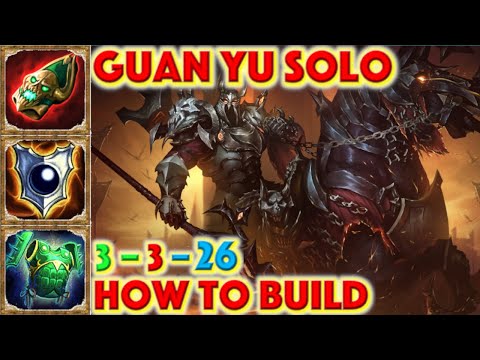 SMITE HOW TO BUILD GUAN YU - Guan Yu Solo Build + How To + Guide (Season 7 Conquest) 2020 The Shadow