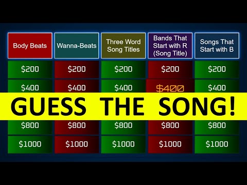Name That Tune Jeopardy Style | Quiz #81