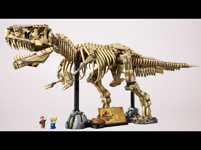 Vídeo relacionado con Lego Tyrannosaurus Rex: Fósiles de dinosaurio - Lego 76968, modelo a escala 1:12 para adultos - Incluye un esqueleto móvil T. Rex, Alan Grant & Ellie Sattler minifiguras