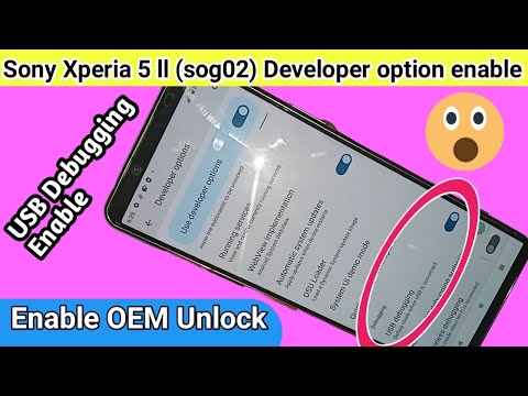 Sony Xperia 5 II (sog02) Developer option enable