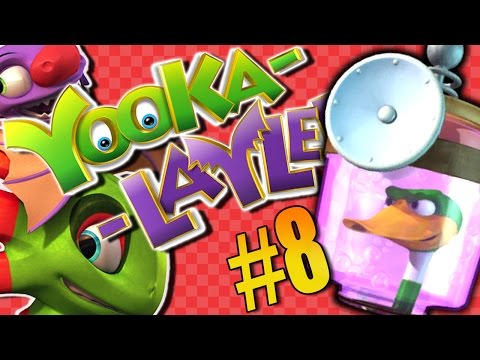 Dr. Quack's Quiz! | Lets Play Yooka Laylee Gameplay Part 8 | Second Level Glitterglaze Glacier!