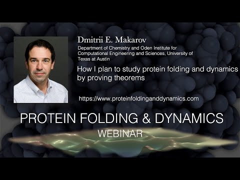 How I plan to study protein folding and dynamics by proving theorems