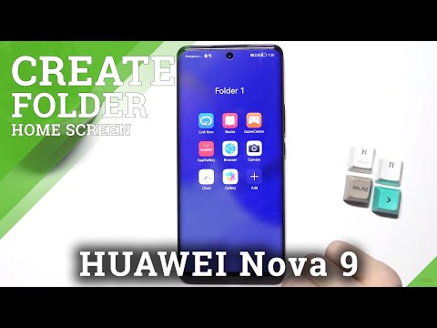 How to Create Home Screen Folders on Huawei Nova 9 – Add Folder on Home Screen