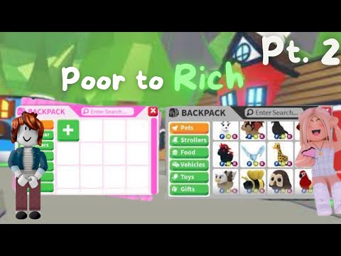 Poor to RICH Challenge! (PT. 2) Adopt Me