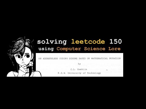 Solving Leetcode 150. Evaluate Reverse Polish Notation, using computer science lore