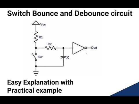 What is Switch Bounce and How to Debounce || Switch Debouncing || S-R Latch