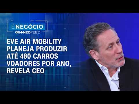 Carro voador: Eve Air Mobility prevê até 480 unidades por ano e revela investimentos | É NEGÓCIO