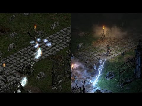 Diablo II vs Diablo II: Resurrected Graphics Comparison (Closed Beta)