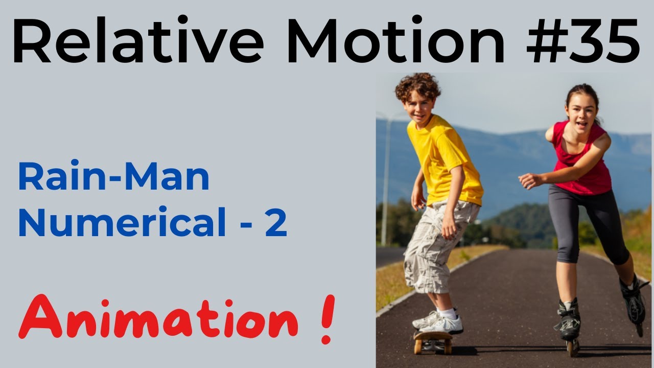 Relative Velocity / Relative Motion  (JEE NEET Animation) | #35 |  Rain Man | (2022)