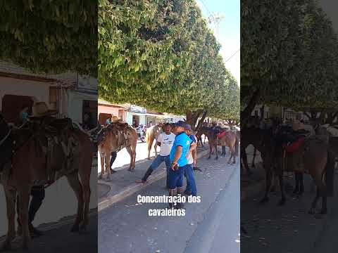 concentração dos cavaleiros em José Raydan-MG #cavalgada #cavalo #forro #minasgerais