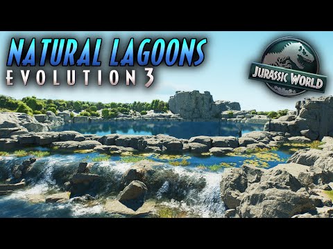 HOW TO BUILD NATURAL LAGOONS IN JURASSIC WORLD EVOLUTION 3!