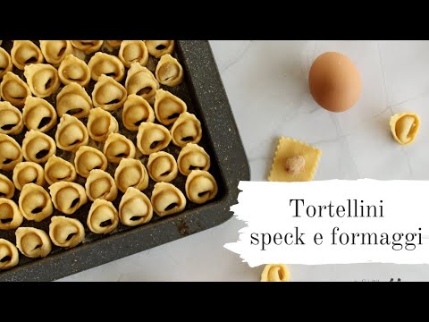 Tortellini speck e formaggi | pasta fresca fata in casa | ricetta | Giallo Zafferano