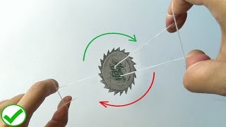 THREAD operated sharp Circular saw - DIY tutorial