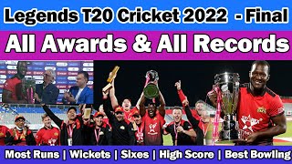 🏆Legends T20 2022 Final✅Awards 🏆Best Bowler🏆Best Batsman🏆 Legends League Cricket 2022 Final🏆LLC 2022