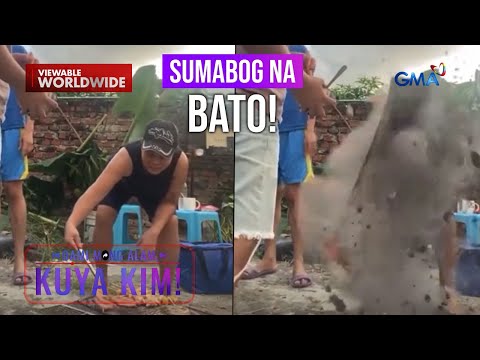 Bato na ginawang ihawan ng magbabarkada, sumabog! | Dami Mong Alam, Kuya Kim!