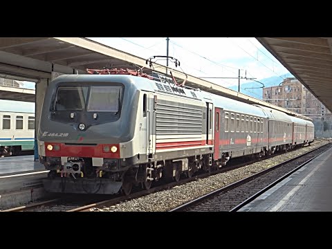 [HD - Treni] E464.218 SUN + Treno Intercity Notte 1961 Trenitalia rientra al DL di Palermo Centrale!