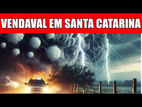 tempestade severa em Agronômica santa Catarina