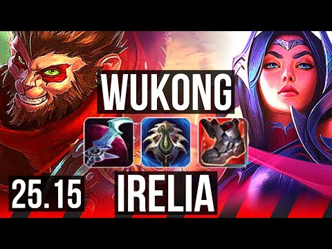 WUKONG vs IRELIA (TOP) | Godlike | KR Master | 25.15