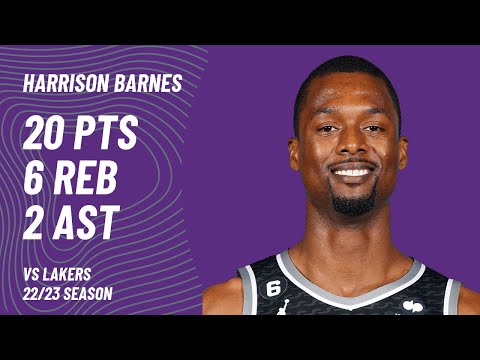 Harrison Barnes vs Los Angeles Lakers | Jan 18, 2023