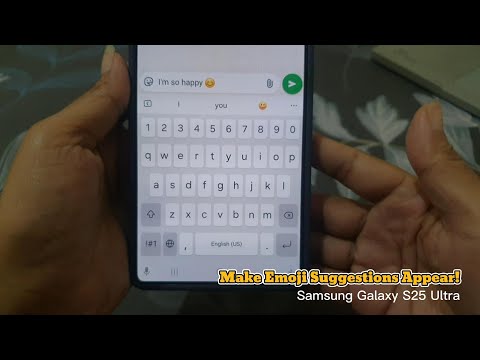 How to Make Emoji Suggestions Appear When You Type on Galaxy S25 Ultra