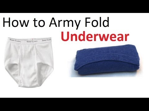 How to Army Fold Underwear, Basic Training Style - The Best Ranger Roll Tutorial