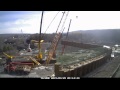 Beam Setting on New PA 903 Jim Thorpe Memorial Bridge over Lehigh River